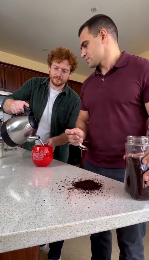 Moment 1 of the coffee making ai video